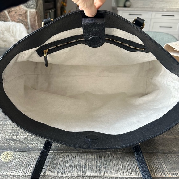 Gucci Black Denim GG Ophidia Tote - Picture 8 of 12